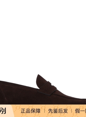 LORO PIANA 诺悠翩雅男士棕色麂皮LP乐福鞋 26早春新款意大利代购