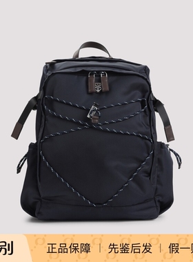 Prada 普拉达男士speedrock蓝色再生尼龙双肩包 25秋冬意大利代购