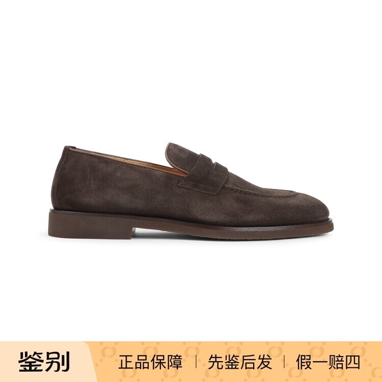 BRUNELLO CUCINELLI 男士麂皮绒面 bc乐福鞋25秋冬新款意大利代购