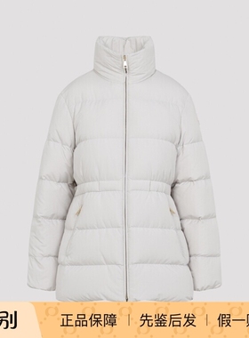 MONCLER 盟可睐女士brossette 白立领羽绒服25秋冬新款意大利代购