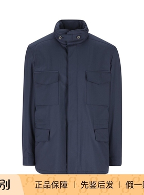 LORO PIANA 诺悠翩雅 男士蓝色LP尼龙夹克 26早春新款 意大利代购