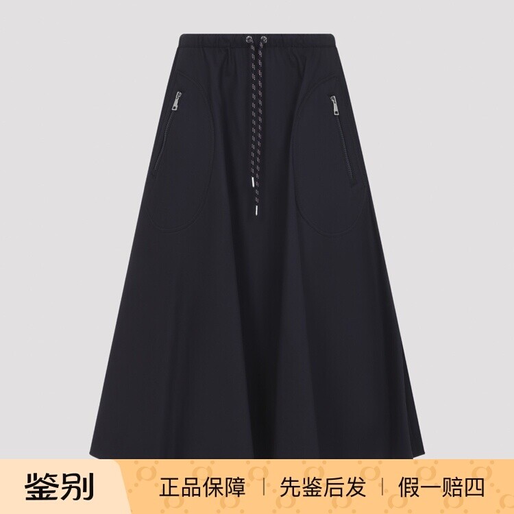 MONCLER 盟可睐棉混纺半身裙  2026早春新款 意大利代购 平台鉴别