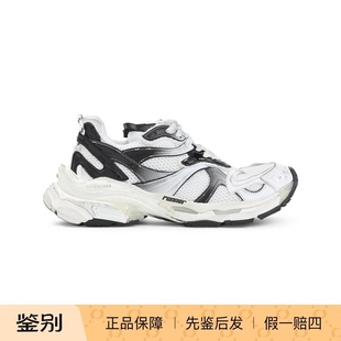 BALENCIAGA 巴黎世家男士runner 2 黑白运动鞋 26早春 意大利代购