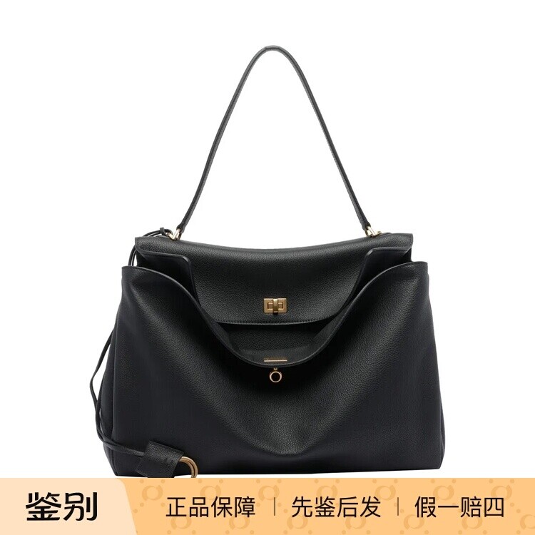 BALENCIAGA 巴黎世家女士大号rodeo 黑色单肩包 26早春意大利代购