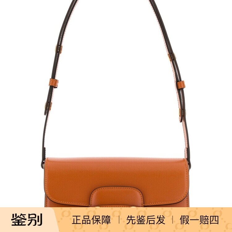 GUCCI 古驰女士 橘色小号1955 马衔扣腋下包26早春新款意大利代购