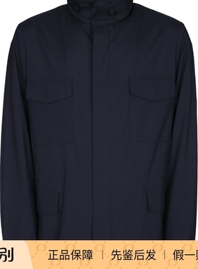 LORO PIANA 男蓝色科技面料夹克25早秋新款意大利代购 LP诺悠翩雅