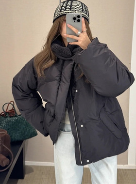 2025冬季新款韩国设计师lowcl*ssic轻暖羽绒服可拆卸毛领女中长款