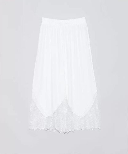 as know as 花边裤脚8分裤