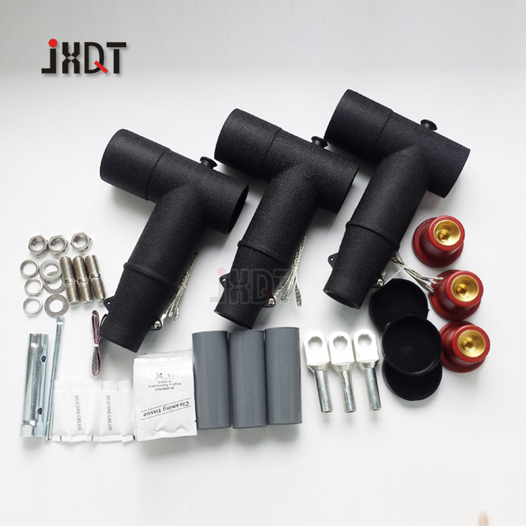 10kv欧式电缆插拔头前插头t型插拔头分接箱可触摸接头630a