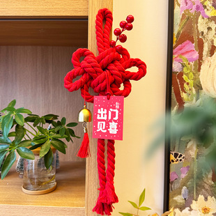 2026新春马年新年装饰中国结万字结入户门把手挂饰春节氛围挂件