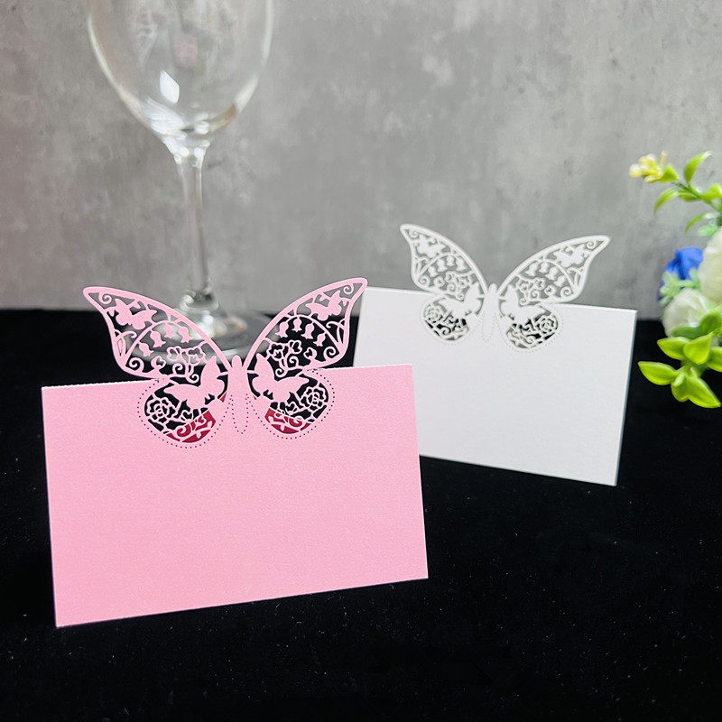 幸福时光席位卡蝴蝶台卡名字牌