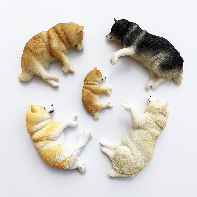 小狗日本柴犬宠物哈士奇冰箱贴