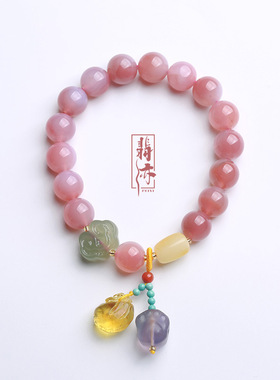 盐源玛瑙手链和田玉手链