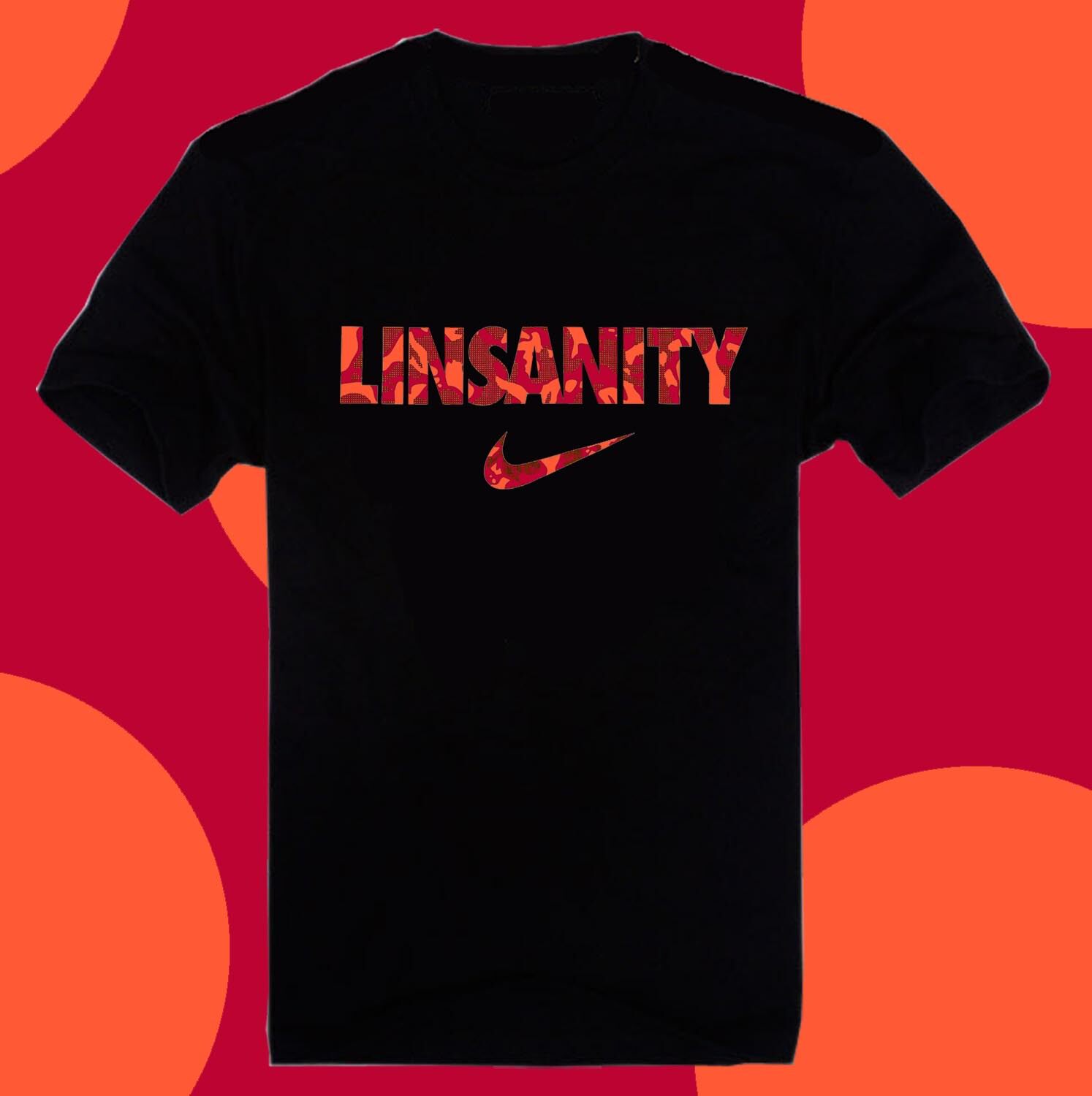 林书豪LINSANITY林疯狂纪念运动男女短袖T恤