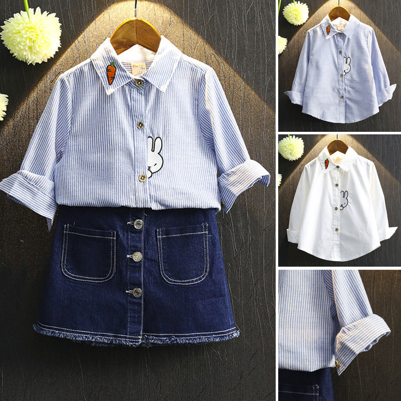 Chemise fille à manche longue - Ref 2085173 Image 1