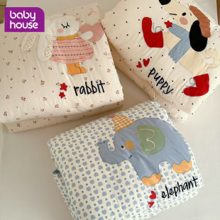 babyhouse全棉双层纱豆豆被儿童被子冬被加厚保暖春秋季 棉被2026