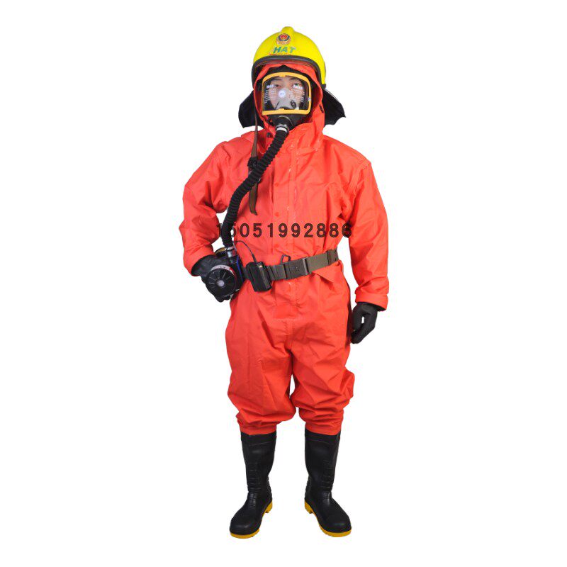 海安特FHI-I-H轻型半封闭全封闭连体式防化服重型耐酸碱防护服