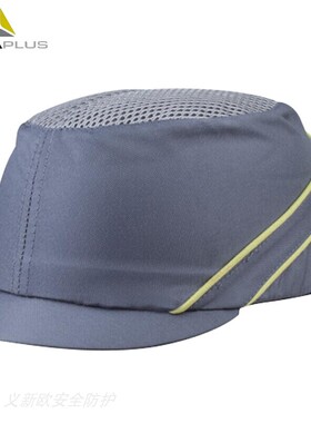 代尔塔102130 轻型透气防撞运动安全帽黑色3cmPU涂层聚酰胺PE减震