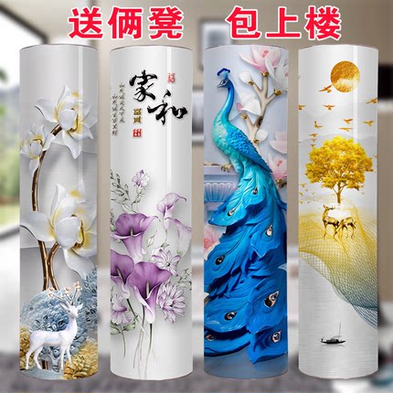 旋转鞋柜360度家用门口入户2026新款爆款圆柱圆形高立式圆筒鞋柜