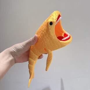 大号布鲁普鲲海怪大口鲨巨兽玩具利维坦饰玛雅模型手办摆件