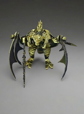 3D打印炎魔巨龙可动可拆手办