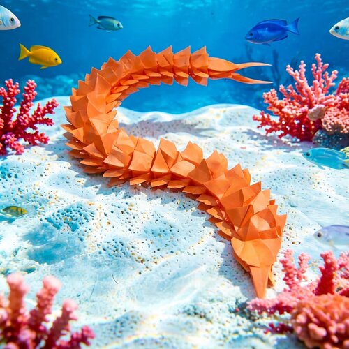 3D打印冰虫利维坦深海迷航游戏关节可动食海者布鲁普海怪生物玛雅