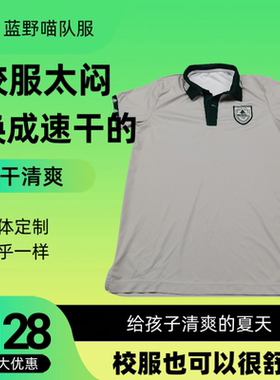 夏季速干校服定制一模一样班服速干凉爽快干POLO立领凉快裤子