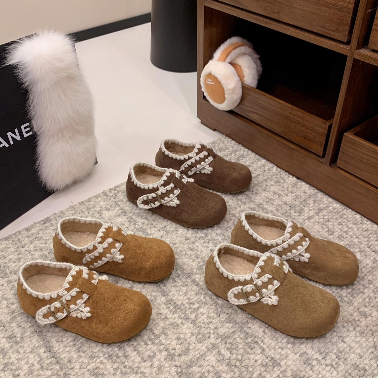 软底勃肯鞋女2025新款秋冬季加绒百搭舒适厚底平底豆豆鞋保暖棉鞋,女鞋,勃肯鞋/软木鞋,淘宝优惠券,粉丝福利购,淘宝优惠卷