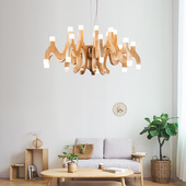 沙漠之舟 艺术创意吊灯客厅灯具现代北欧简约LED实木灯饰吊灯