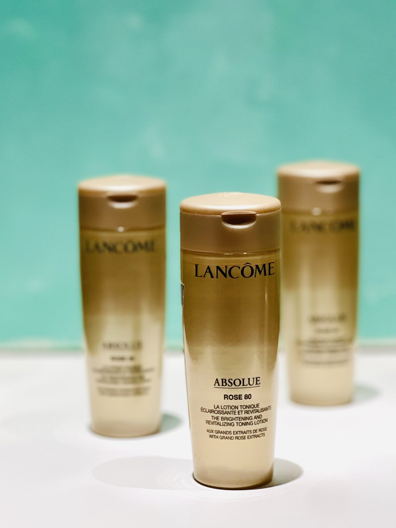 中小样～lancome兰蔻菁纯臻颜玫瑰精粹水精华水50ml锁水保湿修护