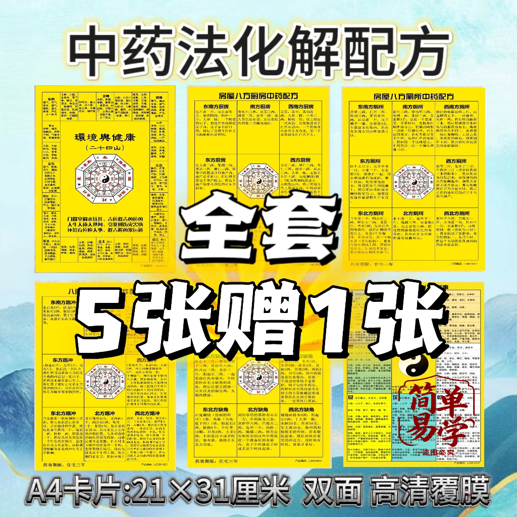 【免拆改】化解房屋缺角路冲厨房厕所方位不当配方挂画覆膜