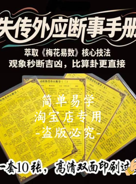 自然事物外应预测梅花易数初学秘籍占事玄机易经国学挂画覆膜