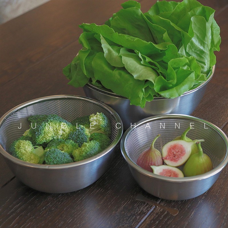 沥水篮304不锈钢盆子厨房洗菜