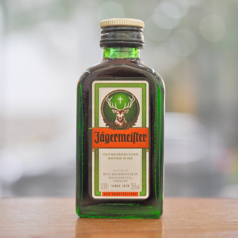 德国野格利口酒40ml进口洋酒玻璃瓶小瓶小酒版迷你便利店正品行货