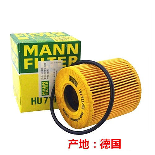 曼牌机滤HU711/51X适用於标致307/308 206/207 408凯旋Mini世嘉C2