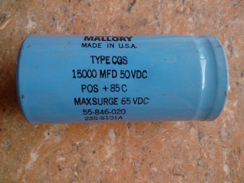 拆机 美国摩罗利 MALLORY 50V 15000UF 发烧滤波电容 螺丝脚电容在类目 影音电器, 影音家电配件, hifi音响配件, 电容中 - 来自Buy2taobao.com提供专业的淘宝代购服务