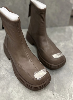 新款女鞋秋季休闲时尚舒适厚底马丁靴单靴专柜潮3051-1B23-1