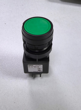 IDEC和泉原装正品绿色按钮 LW1B-A1C6MG 自锁型按钮开关22mm 现货