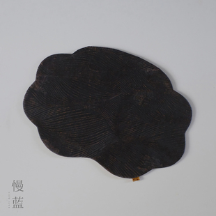 手工茶道禅意主人席36 慢蓝 织锦香云纱茶席红云纱茶道配件中式