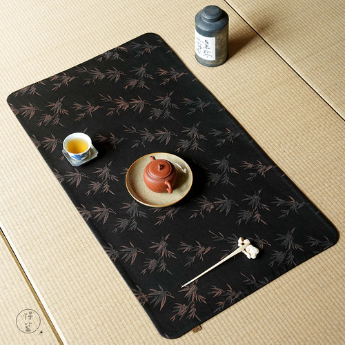 慢蓝香云纱新中式茶席禅意生活