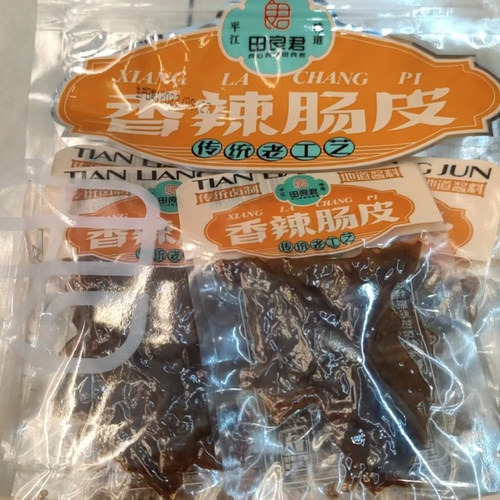 田良君香辣肠皮200克/包