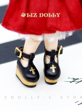 ob11BlytheMolly【十字架厚底鞋】素体bjd娃娃鞋mico圆糕美结猪