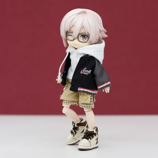 ob11阿巳2.0P9拼色棒球服外套日常运动夹克秋冬娃衣妖精12分bjd