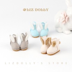 ob11molly兔耳雪地短靴冬素体8分12分ob22 bjd娃鞋子靴子现货素体
