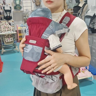 婴儿背带腰凳宝宝轻便多功能四季 坐垫外出抱娃 透气坐凳前抱式