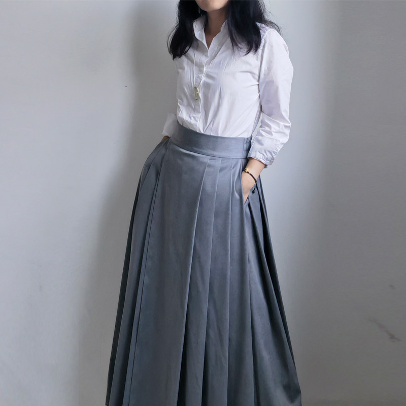 中长马面裙新中式A裙改良半身裙