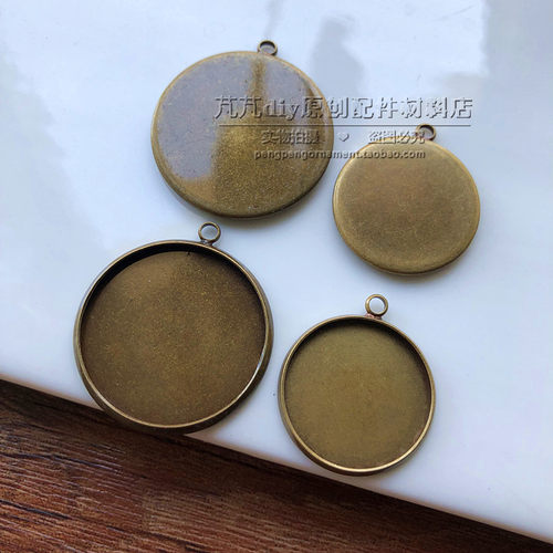 复古时光宝石滴胶方形diy饰品
