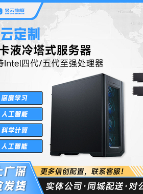 双卡液冷塔式服务器整机 intel4/5代至强CPU 更多GPU配置供选择