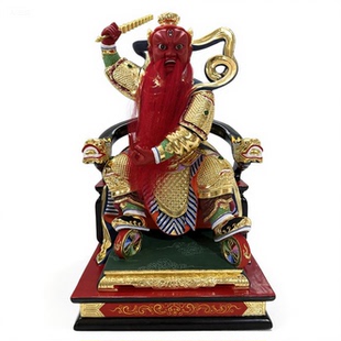 隆恩真君王天君王元帅都天纠察大灵官护法雷神三眼神像王灵官樟木