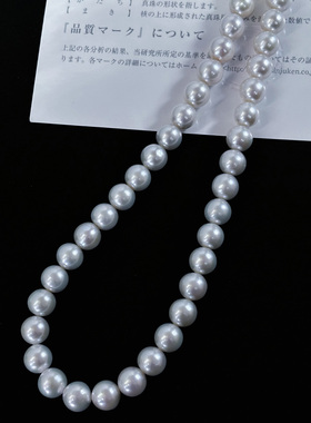 【浅小屋】初雪凝珠。8~9mm有核淡水AKOYA珍珠基础百搭项链优雅女